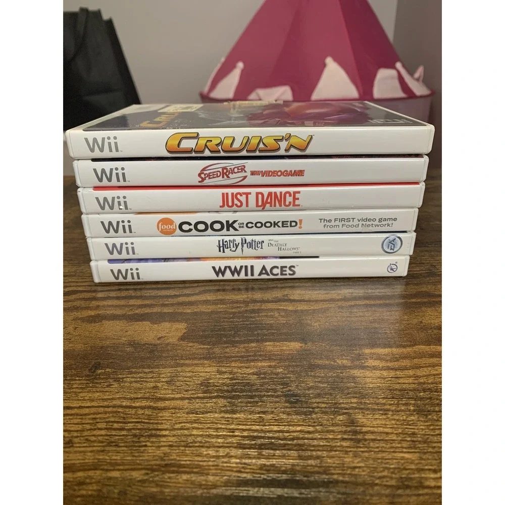 Nintendo‎ Wii Lot: Harry Potter, Speed Racer, WWII Aces, Just Dance, Cruis'N ++